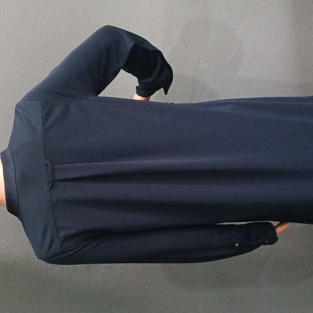 J.Crew Wmen's Stylish Navy Long Sleve Button Up Dresss Size S - Picture 3 of 16